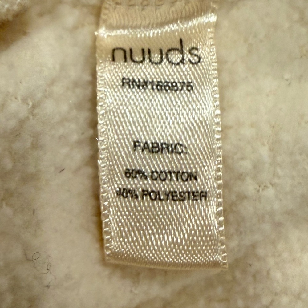 Nuuds Limited Edition Birthday Crewneck Sweatshirt - Bone/Sand Large - Picture 4 of 5